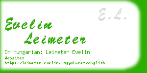 evelin leimeter business card